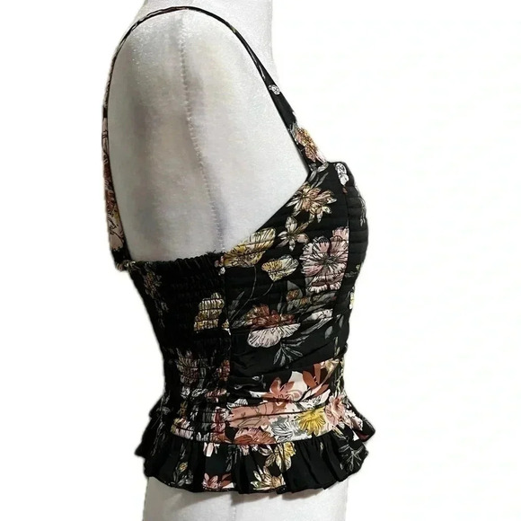 BOG Collective smocked floral top - XS - Picture 3 of 7